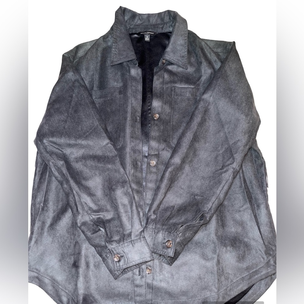 Banana Republic button black shirt